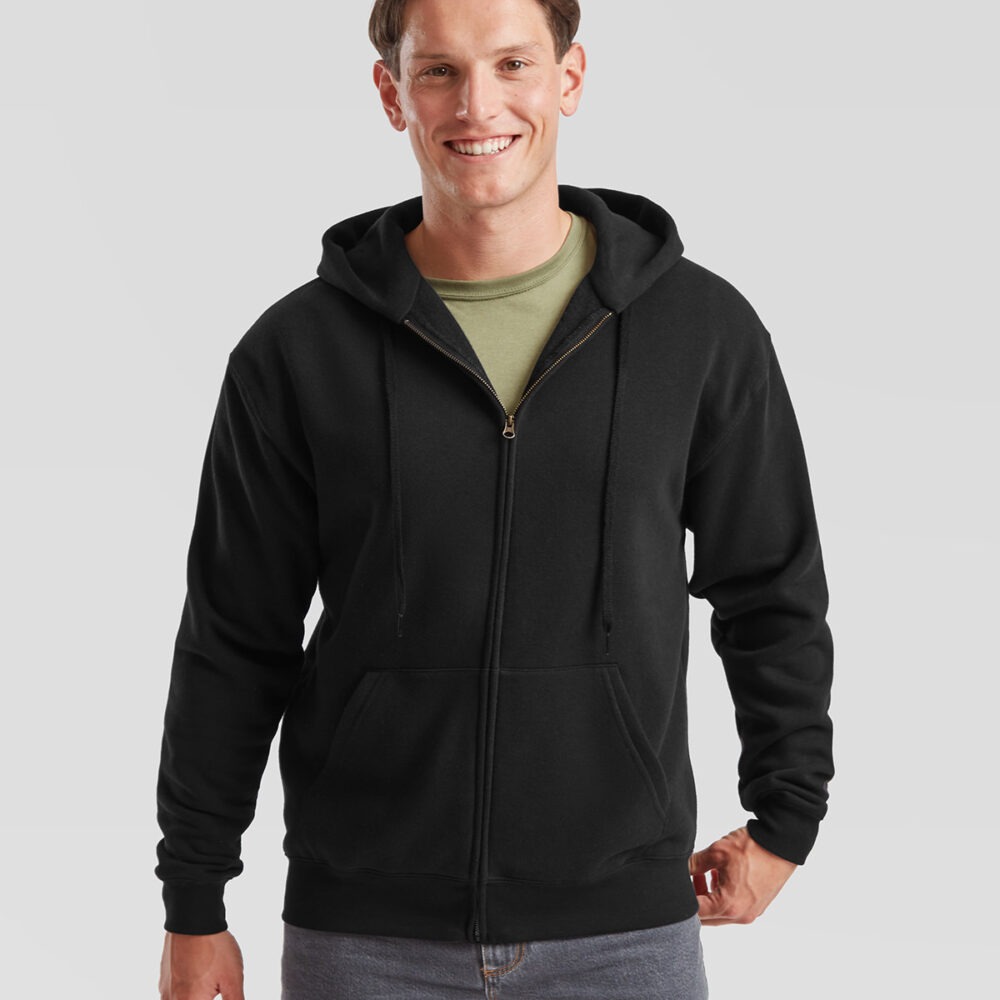 Premium 70/30 hooded sweatshirt jacket